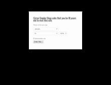 Tablet Screenshot of cirrussmokeshop.com